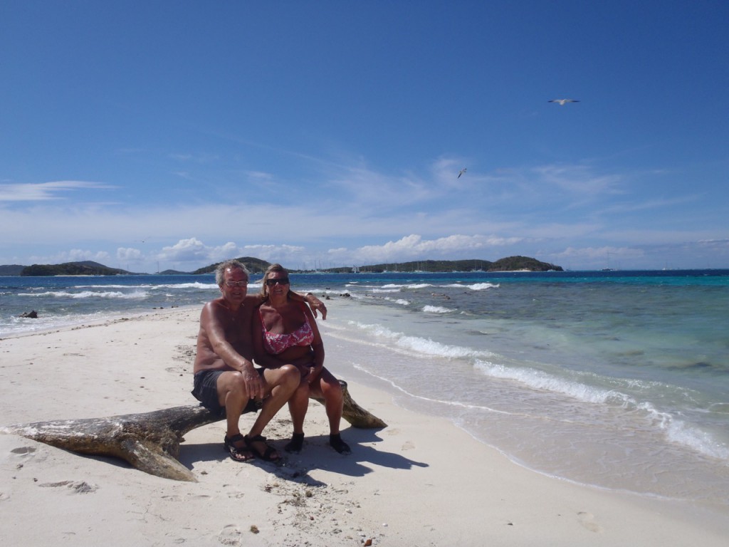 Thomas & Kerstin på Petit Tabago Cays
